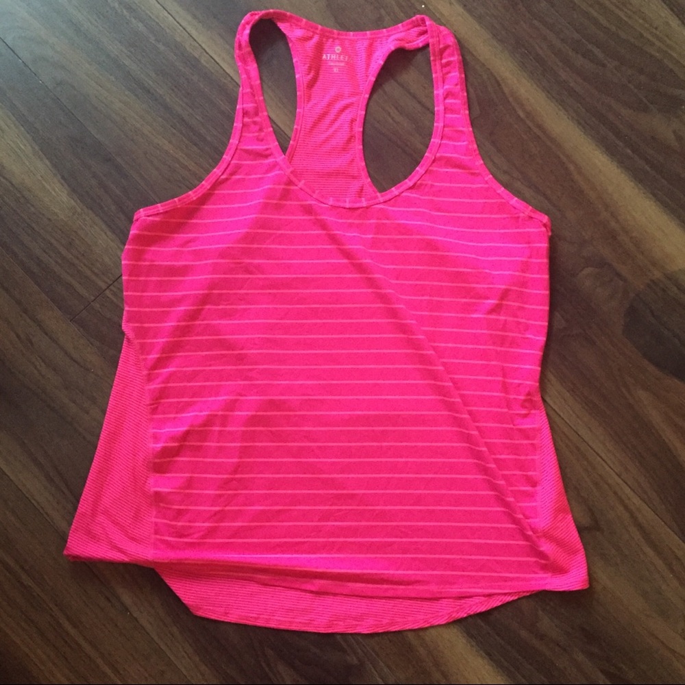 ❤️ Athleta pink Chi racerback tank top size XL